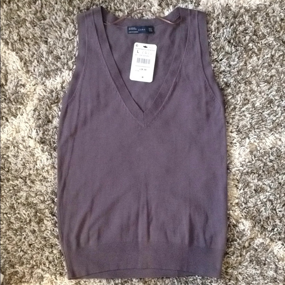 Zara vest - Gray